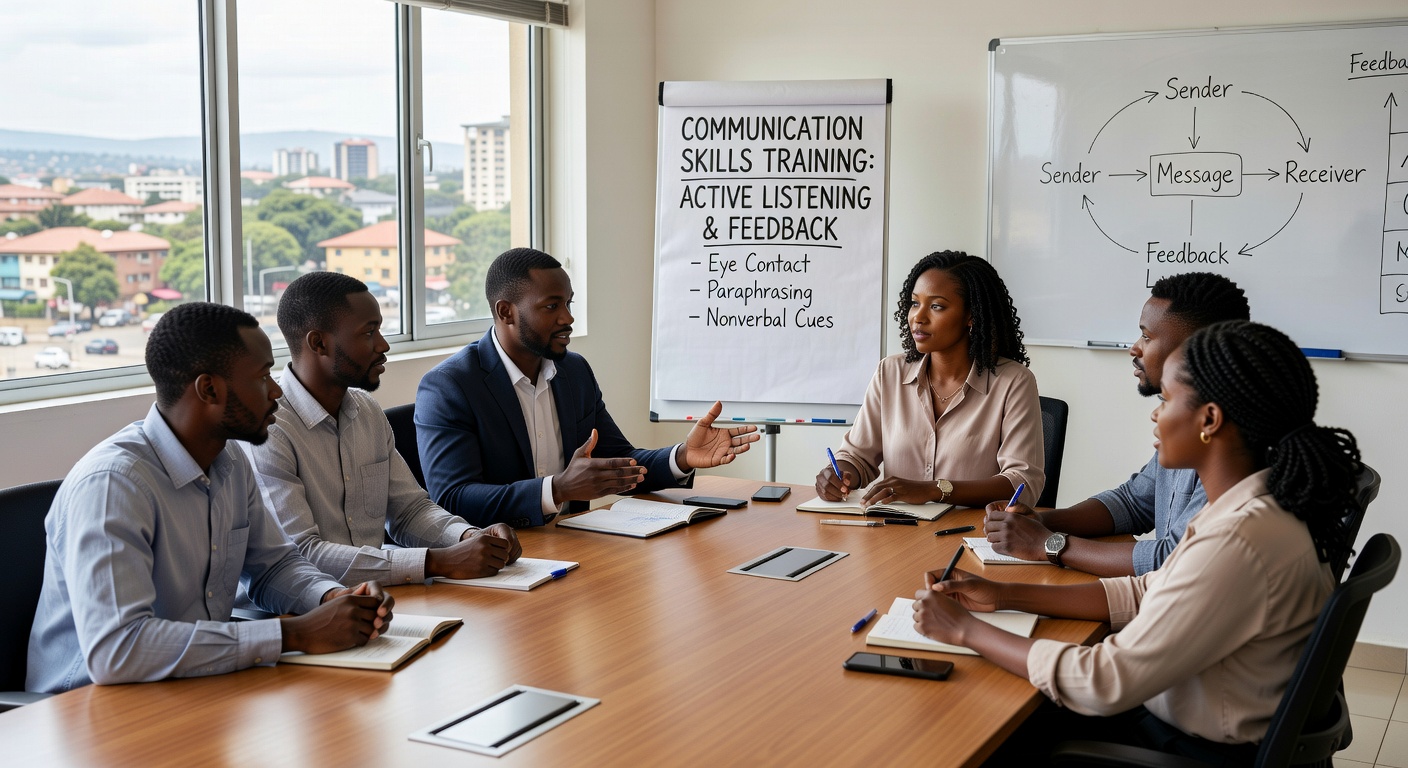 Corporate training workshop Uganda team